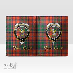 Scottish Stewart of Appin Ancient Clan Crest Tartan Mens Leather Wallet Tartan Wallet