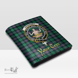 Scottish Urquhart Broad Red Ancient Clan Crest Tartan Mens Leather Wallet Tartan Wallet