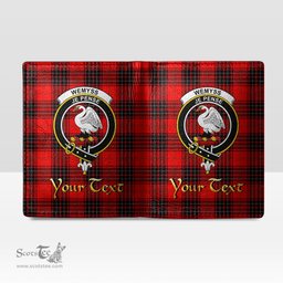 Scottish Wemyss Modern Clan Crest Tartan Mens Leather Wallet Tartan Wallet