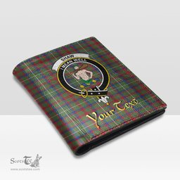 Scottish Shaw Green Modern Clan Crest Tartan Mens Leather Wallet Tartan Wallet