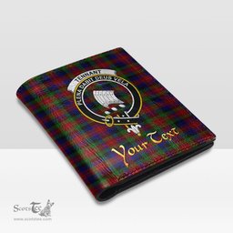 Scottish Tennant Clan Crest Tartan Mens Leather Wallet Tartan Wallet
