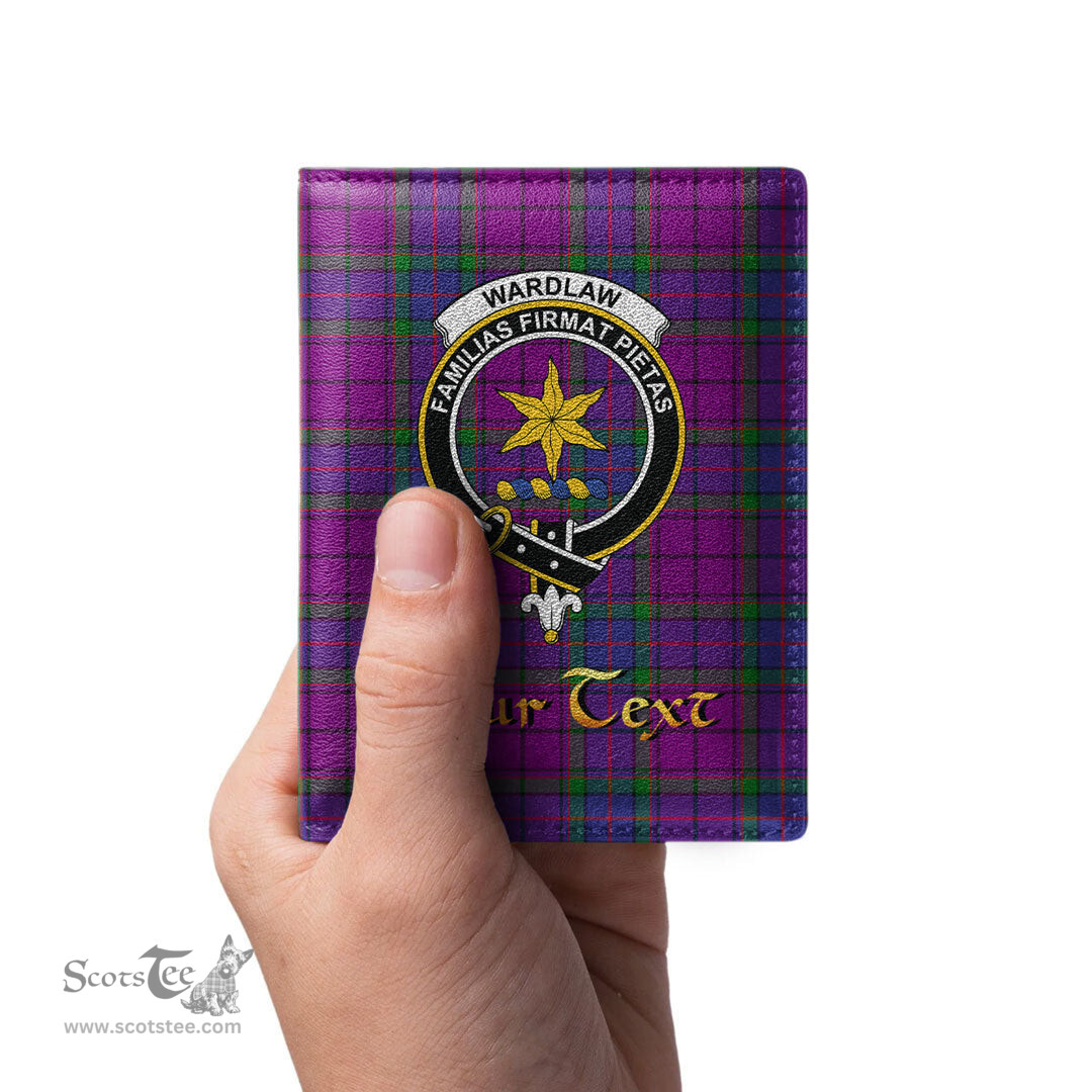 Scottish Wardlaw Modern Clan Crest Tartan Mens Leather Wallet Tartan Wallet