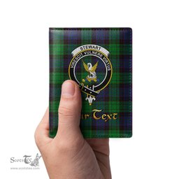 Scottish Stewart Old Modern Clan Crest Tartan Mens Leather Wallet Tartan Wallet