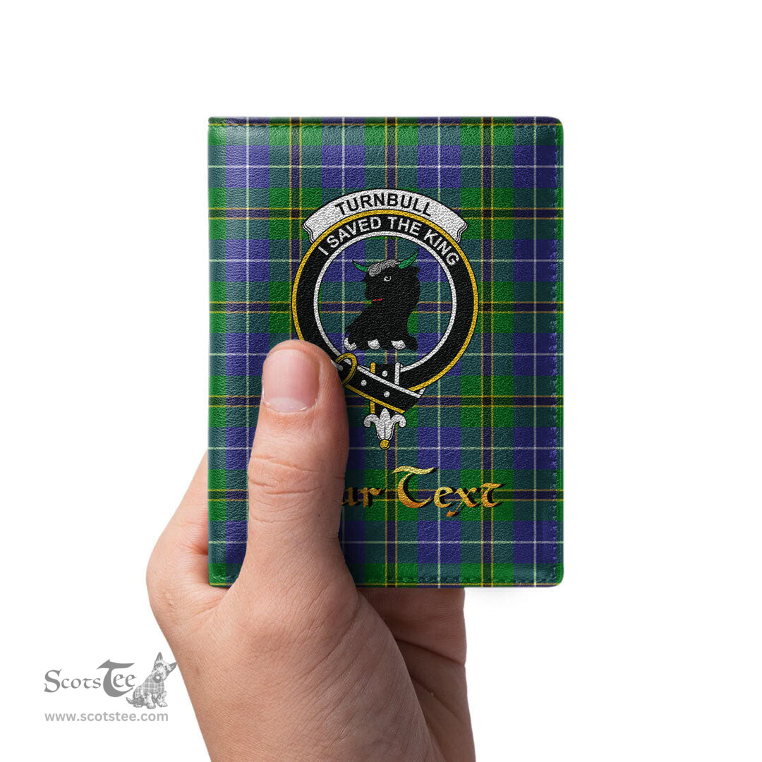 Scottish Turnbull Hunting Clan Crest Tartan Mens Leather Wallet Tartan Wallet