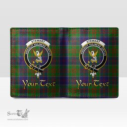 Scottish Stewart of Appin Hunting Modern Clan Crest Tartan Mens Leather Wallet Tartan Wallet