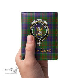 Scottish Stewart of Appin Hunting Modern Clan Crest Tartan Mens Leather Wallet Tartan Wallet