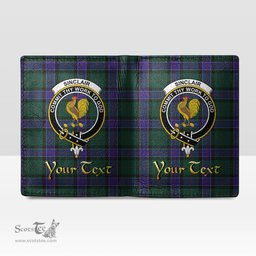 Scottish Sinclair Hunting Modern Clan Crest Tartan Mens Leather Wallet Tartan Wallet