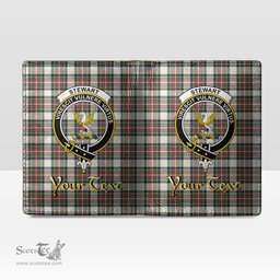 Scottish Stewart Dress Ancient Clan Crest Tartan Mens Leather Wallet Tartan Wallet