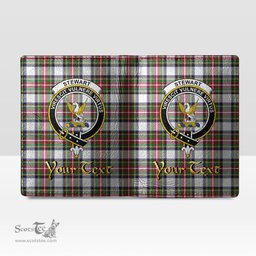 Scottish Stewart Dress Modern Clan Crest Tartan Mens Leather Wallet Tartan Wallet
