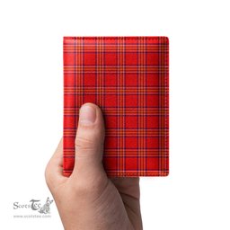 Scottish Burnett Modern Clan Tartan Mens Leather Wallet Tartan Wallet