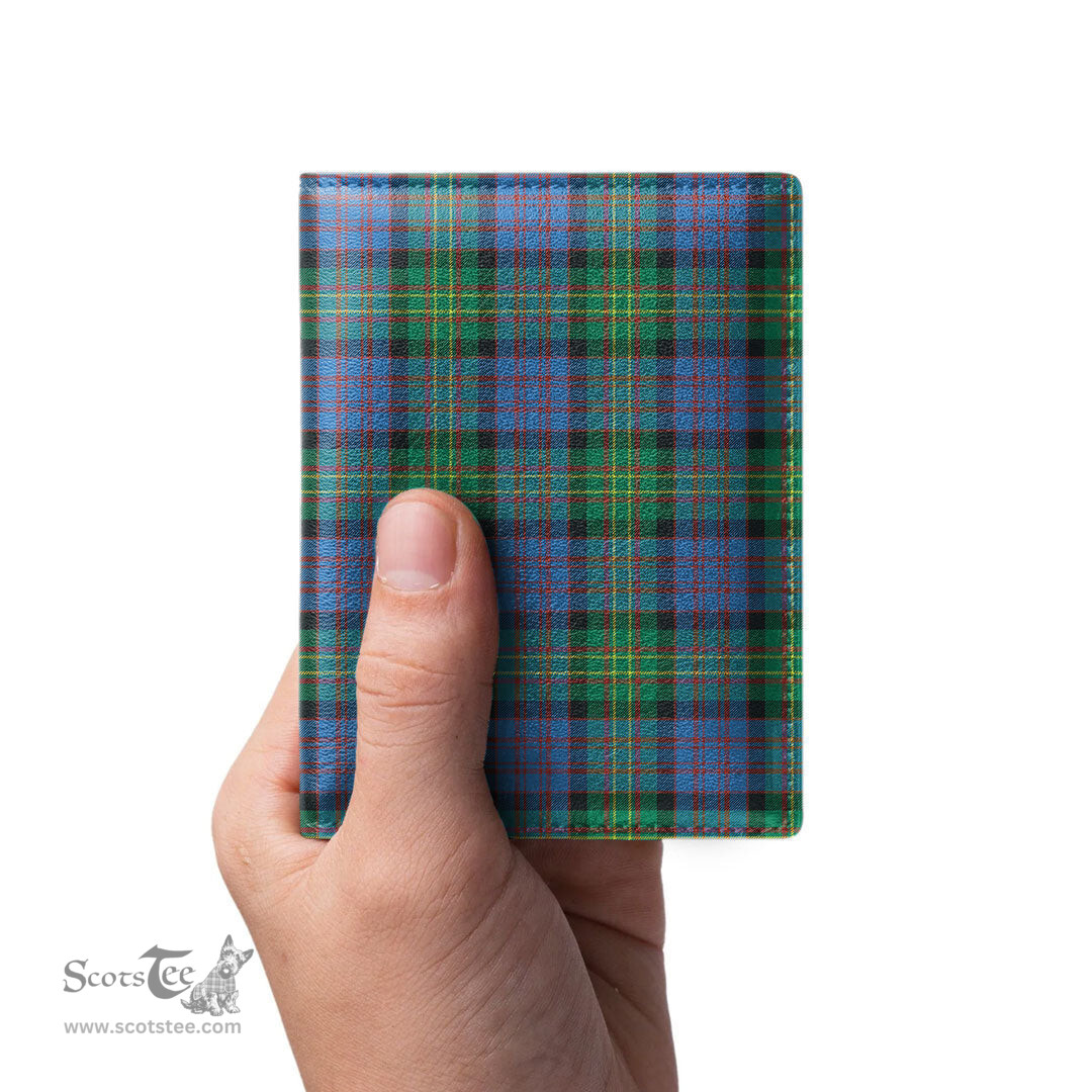 Scottish Bowie Ancient Clan Tartan Mens Leather Wallet Tartan Wallet