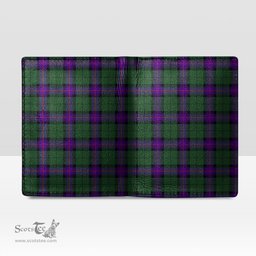 Scottish Armstrong Modern Clan Tartan Mens Leather Wallet Tartan Wallet