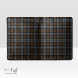 Scottish BlackWatch Weathered Clan Tartan Mens Leather Wallet Tartan Wallet