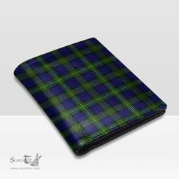 Scottish MacEwen Modern Clan Tartan Mens Leather Wallet Tartan Wallet