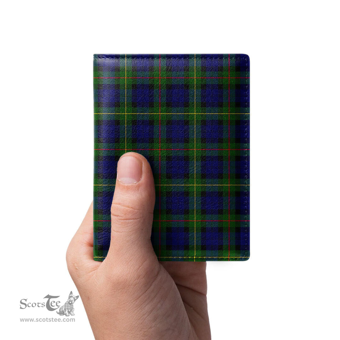 Scottish MacEwen Modern Clan Tartan Mens Leather Wallet Tartan Wallet