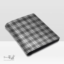 Scottish Douglas Grey Modern Clan Tartan Mens Leather Wallet Tartan Wallet