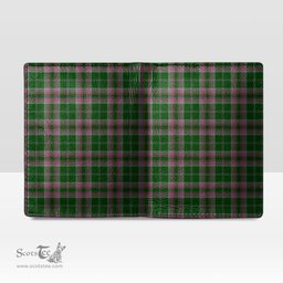 Scottish Gray Hunting Clan Tartan Mens Leather Wallet Tartan Wallet