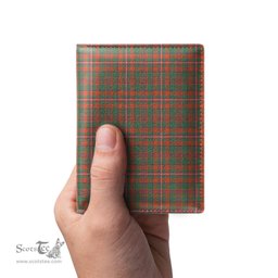 Scottish MacKinnon Ancient Clan Tartan Mens Leather Wallet Tartan Wallet
