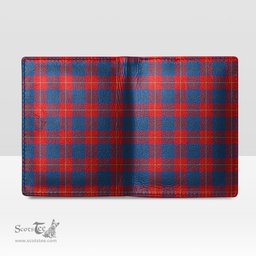 Scottish Galloway Red Clan Tartan Mens Leather Wallet Tartan Wallet