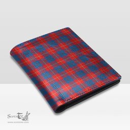 Scottish Galloway Red Clan Tartan Mens Leather Wallet Tartan Wallet