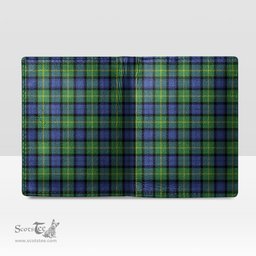 Scottish Gordon Old Ancient Clan Tartan Mens Leather Wallet Tartan Wallet