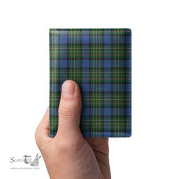 Scottish MacLaren Ancient Clan Tartan Mens Leather Wallet Tartan Wallet