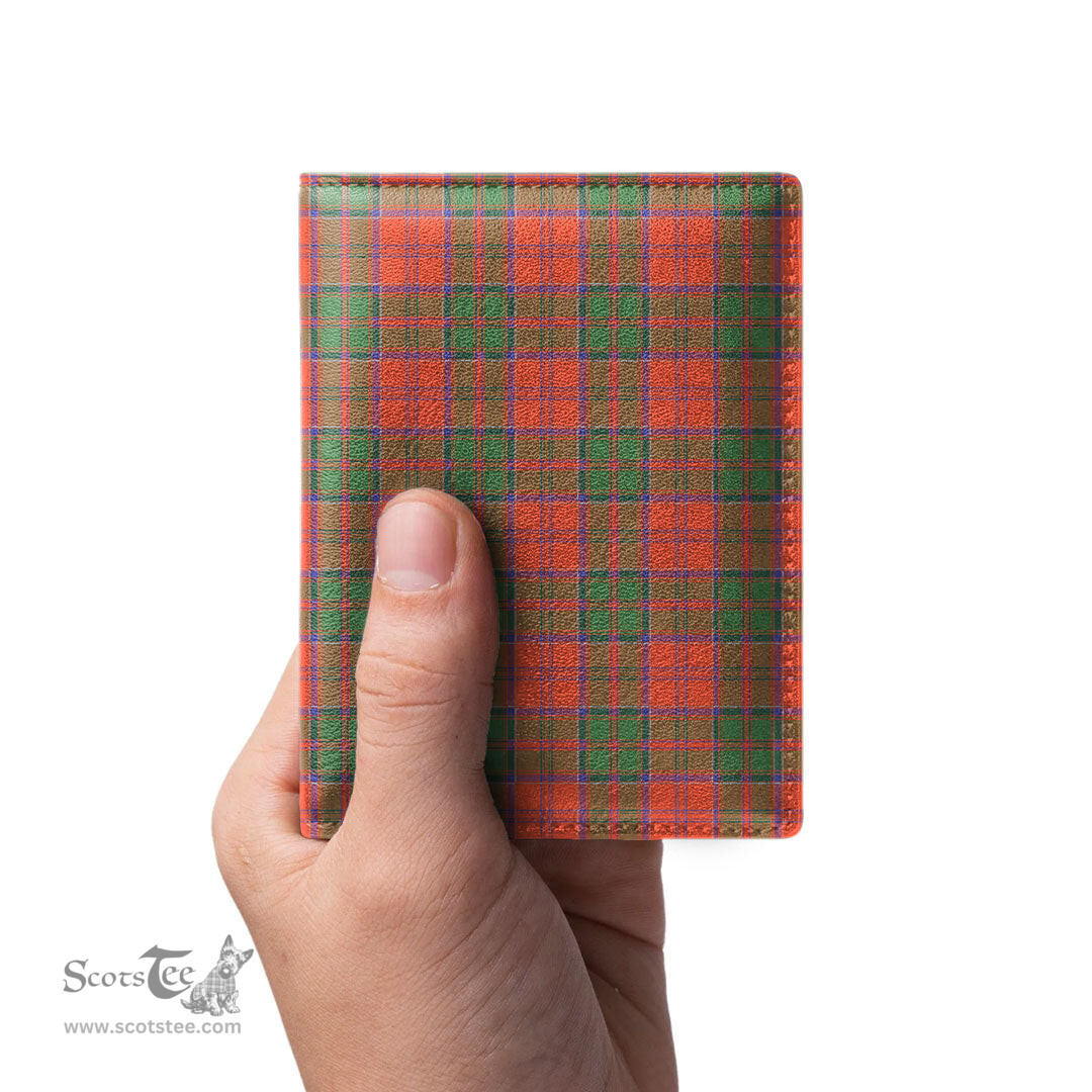 Scottish Grant Ancient Clan Tartan Mens Leather Wallet Tartan Wallet