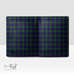 Scottish MacKinlay Modern Clan Tartan Mens Leather Wallet Tartan Wallet