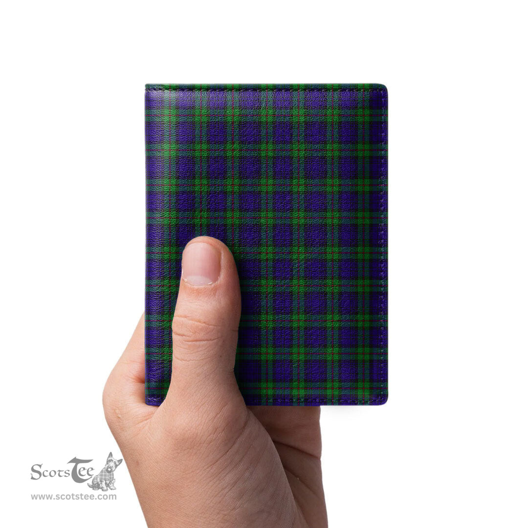 Scottish MacKinlay Modern Clan Tartan Mens Leather Wallet Tartan Wallet