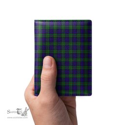 Scottish MacKinlay Modern Clan Tartan Mens Leather Wallet Tartan Wallet