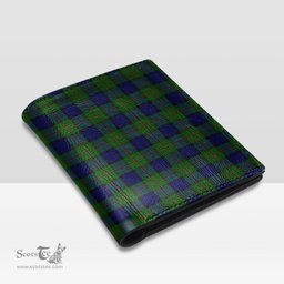Scottish Dundas Modern Clan Tartan Mens Leather Wallet Tartan Wallet