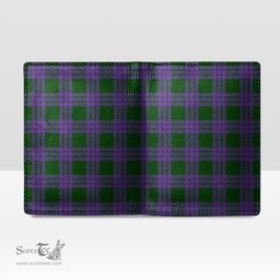 Scottish Elphinstone Clan Tartan Mens Leather Wallet Tartan Wallet