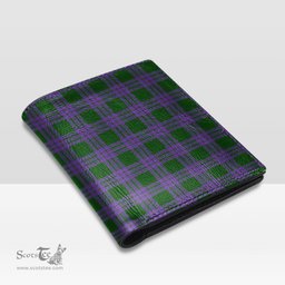 Scottish Elphinstone Clan Tartan Mens Leather Wallet Tartan Wallet