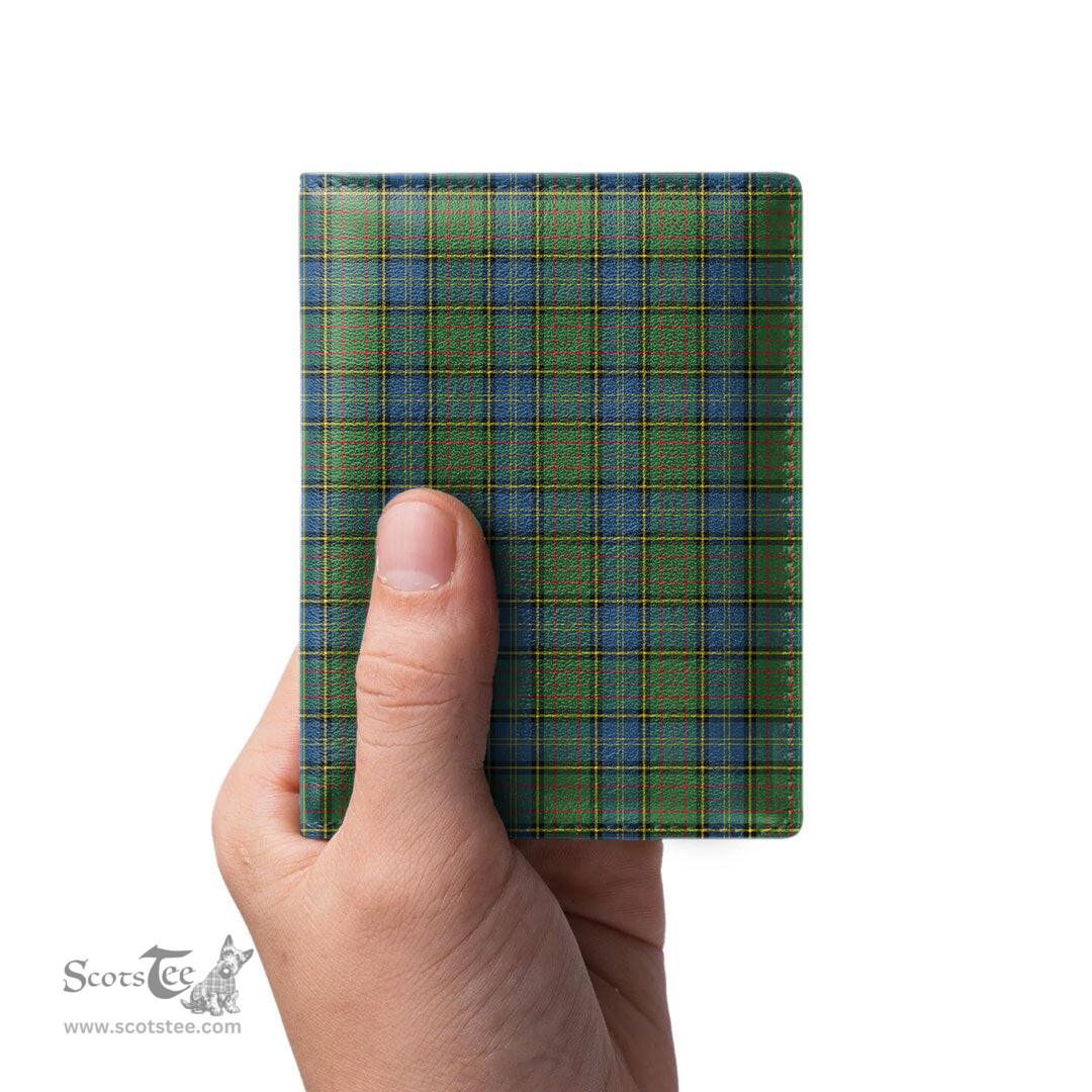 Scottish MacMillan Hunting Ancient Clan Tartan Mens Leather Wallet Tartan Wallet