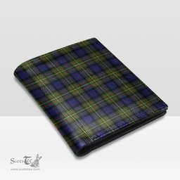 Scottish MacLaren Modern Clan Tartan Mens Leather Wallet Tartan Wallet