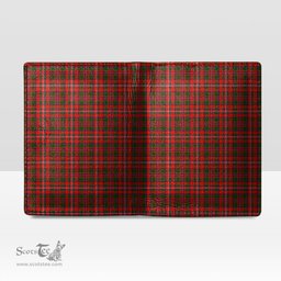 Scottish MacKinnon Modern Clan Tartan Mens Leather Wallet Tartan Wallet