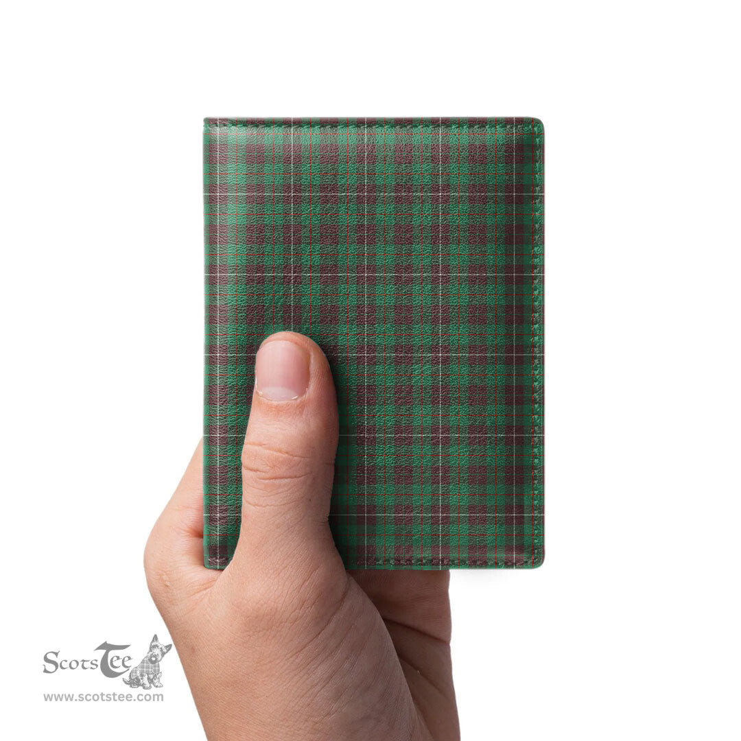 Scottish MacKinnon Hunting Ancient Clan Tartan Mens Leather Wallet Tartan Wallet