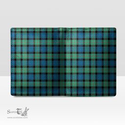 Scottish Gunn Ancient Clan Tartan Mens Leather Wallet Tartan Wallet