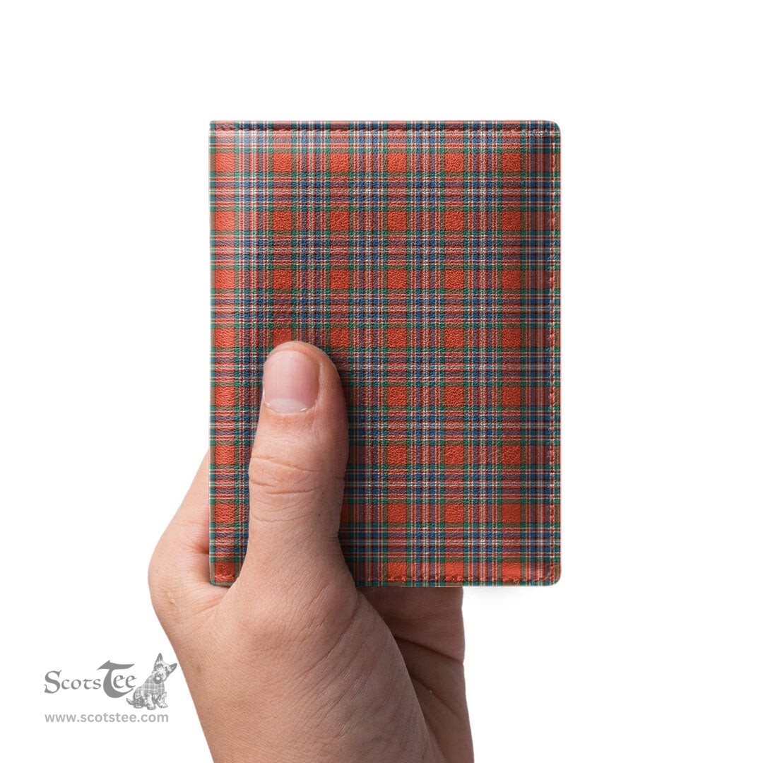 Scottish MacFarlane Ancient Clan Tartan Mens Leather Wallet Tartan Wallet
