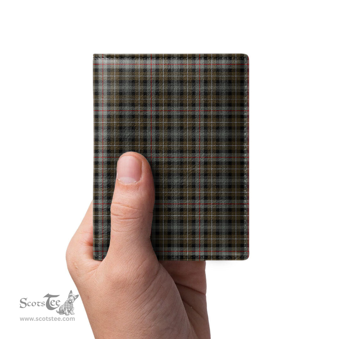 Scottish MacKenzie Weathered Clan Tartan Mens Leather Wallet Tartan Wallet