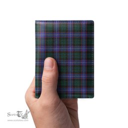 Scottish Hunter Modern Clan Tartan Mens Leather Wallet Tartan Wallet
