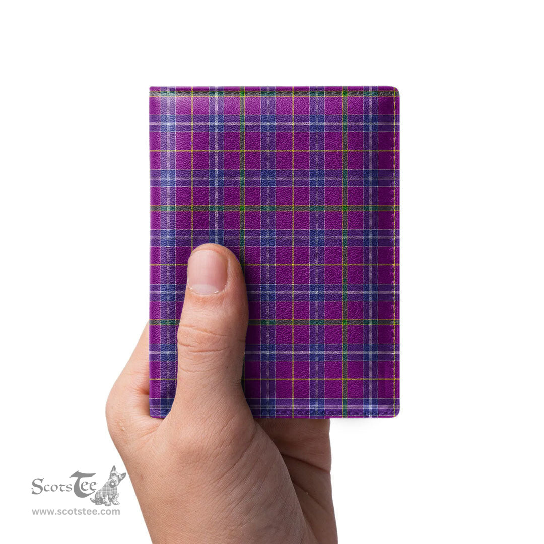 Scottish Jackson Clan Tartan Mens Leather Wallet Tartan Wallet