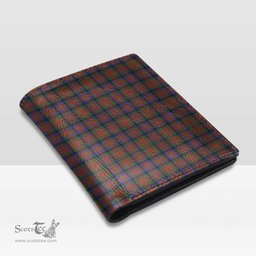 Scottish MacDuff Hunting Modern Clan Tartan Mens Leather Wallet Tartan Wallet