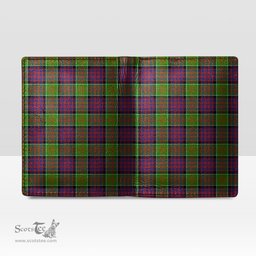 Scottish MacDonald of Clanranald Clan Tartan Mens Leather Wallet Tartan Wallet