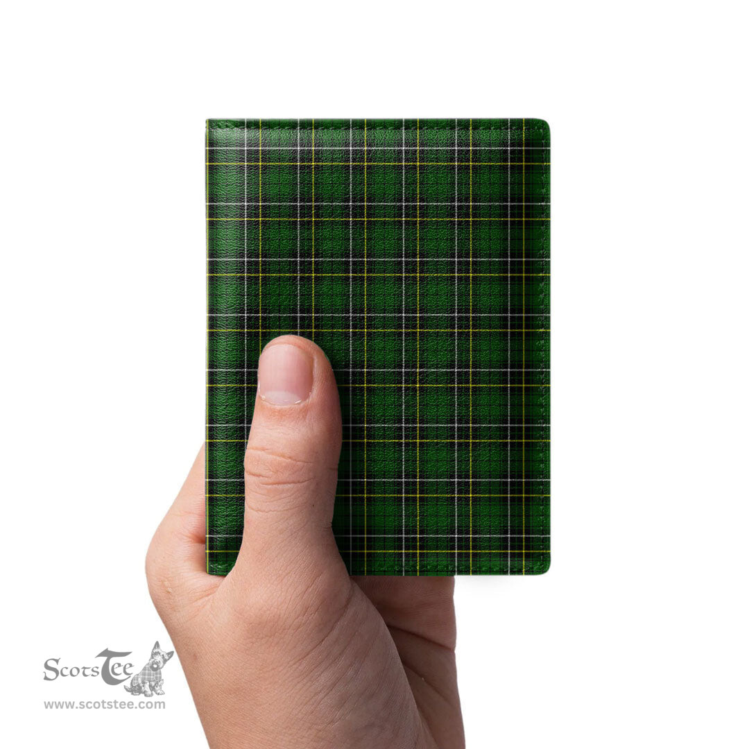 Scottish MacAlpine Modern Clan Tartan Mens Leather Wallet Tartan Wallet