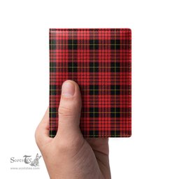 Scottish MacQueen Modern Clan Tartan Mens Leather Wallet Tartan Wallet