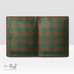 Scottish Menzies Green Ancient Clan Tartan Mens Leather Wallet Tartan Wallet