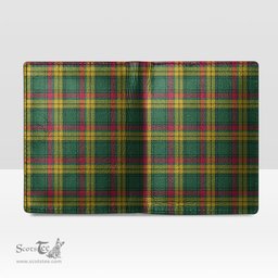 Scottish MacMillan Old Ancient Clan Tartan Mens Leather Wallet Tartan Wallet