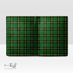 Scottish Wallace Hunting Green Clan Tartan Mens Leather Wallet Tartan Wallet