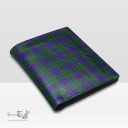 Scottish Strachan Clan Tartan Mens Leather Wallet Tartan Wallet
